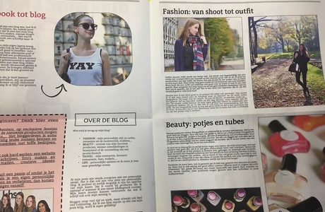 krant met fashion en blog
