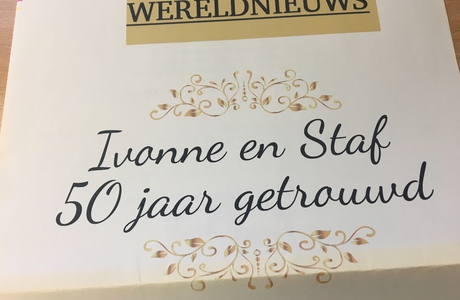 Maak je eigen krant gouden jubileum - Happiedays