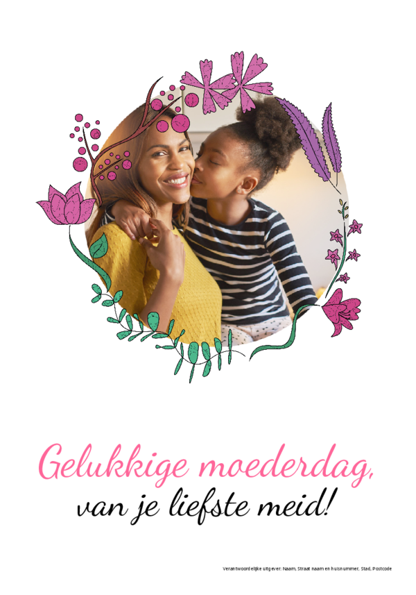 Maak je eigen krant sjabloon moederdag | Happiedays