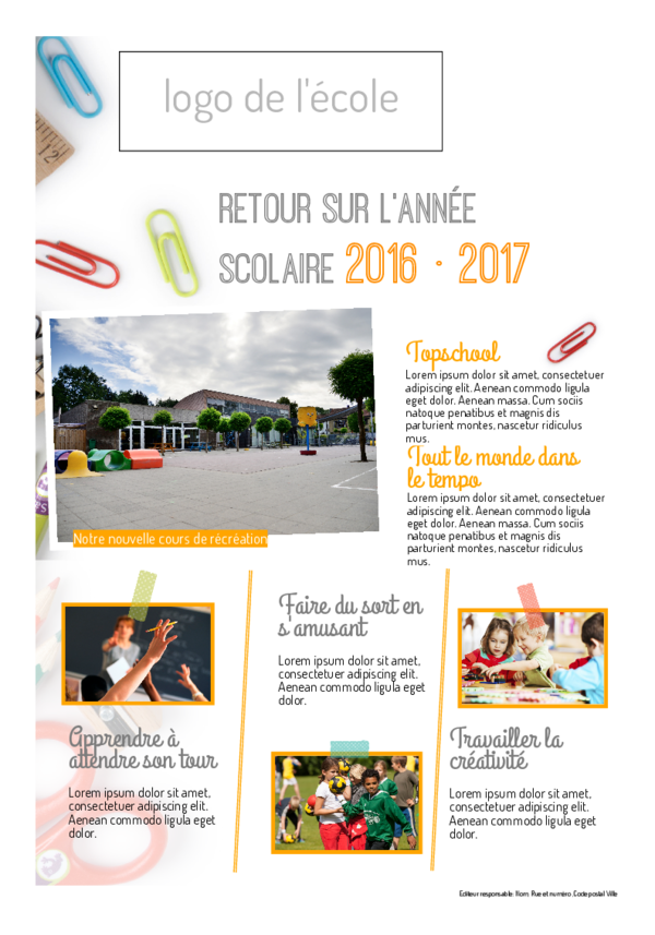 Créez votre propre journal modèle fin d'année | Happiedays