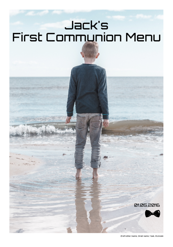 make a newspaper newspaper template first communion - happiedays