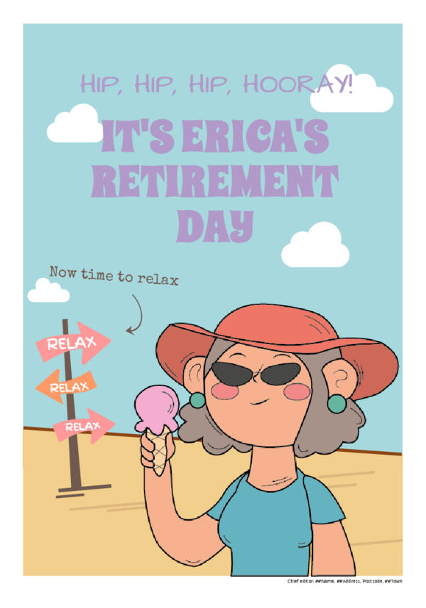 Make your own newspaper template retirement | Happiedays