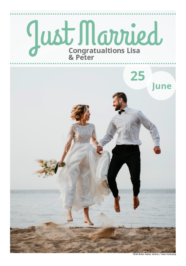Make your own newspaper template wedding | Happiedays