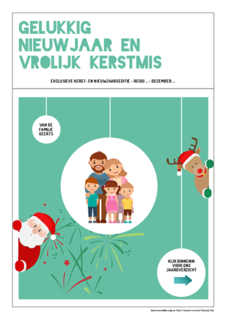 Happiedays Maak je eigen krant kerst en nieuwjaar